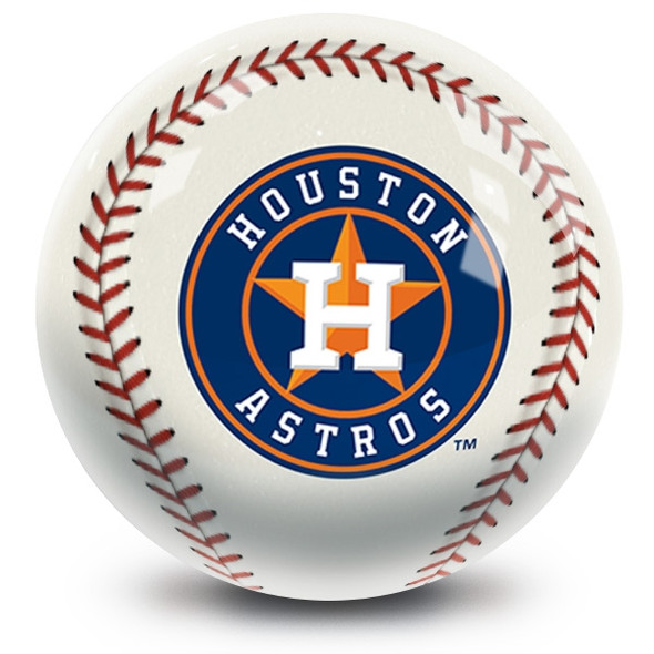 OTB MLB Houston Astros Baseball Design Bowling Ball