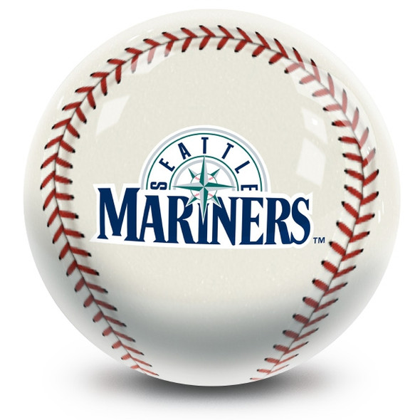 OTB MLB Seattle Mariners Baseball Design Bowling Ball