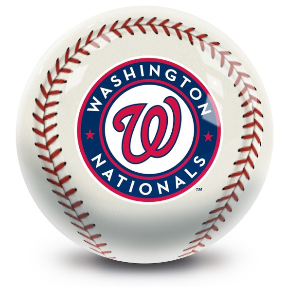 OTB MLB Washington Nationals Baseball Design Bowling Ball
