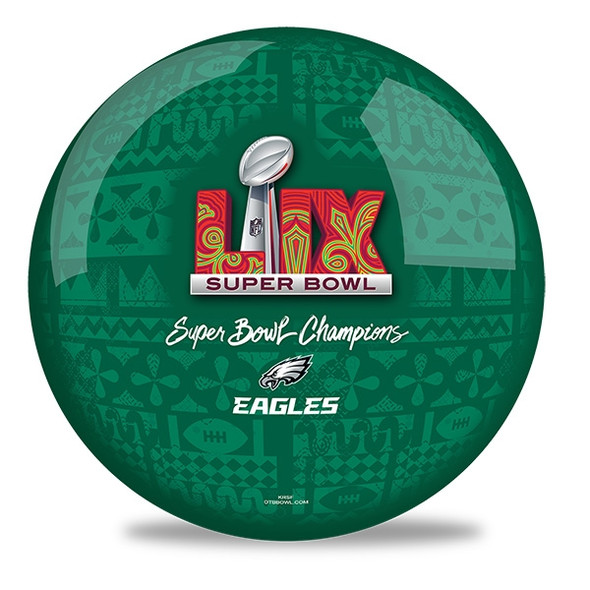 OTB NFL Super Bowl LIX Champion Philadelphia Eagles Bowling Ball