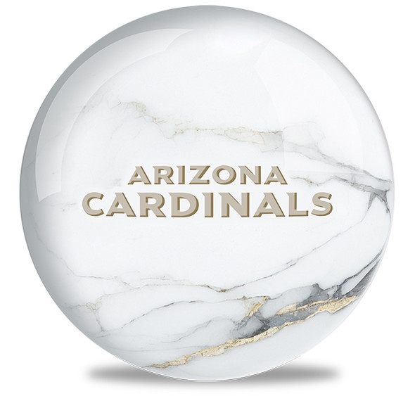 OTB NFL Arizona Cardinals White Marble Bowling Ball
