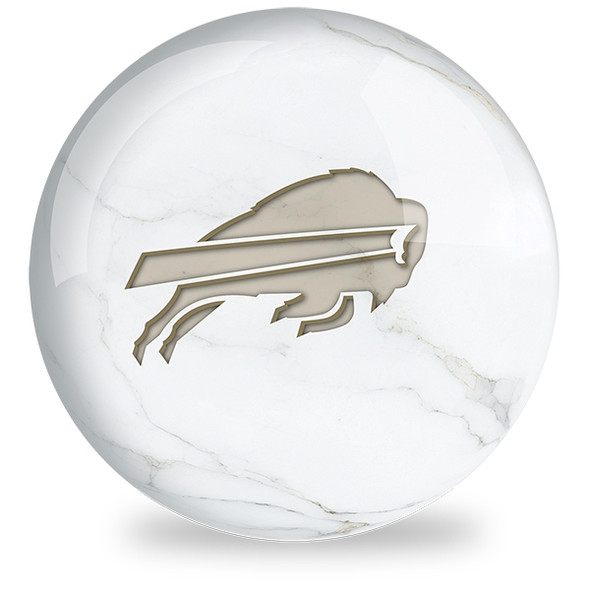 OTB NFL Buffalo Bills White Marble Bowling Ball