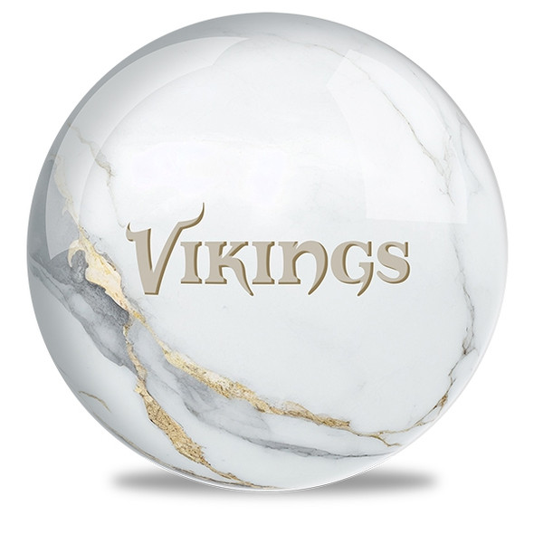 OTB NFL Minnesota Vikings White Marble Bowling Ball