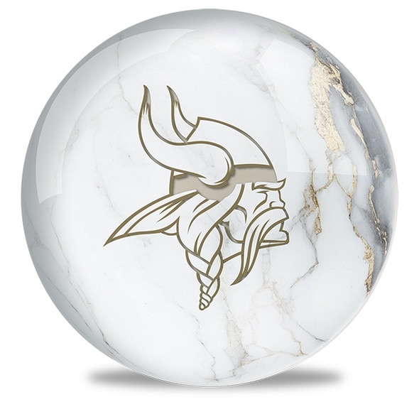OTB NFL Minnesota Vikings White Marble Bowling Ball