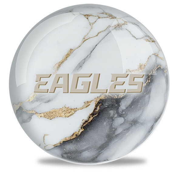 OTB NFL Philadelphia Eagles White Marble Bowling Ball