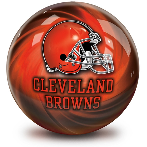 OTB NFL Cleveland Browns Helmet Swirl Bowling Ball