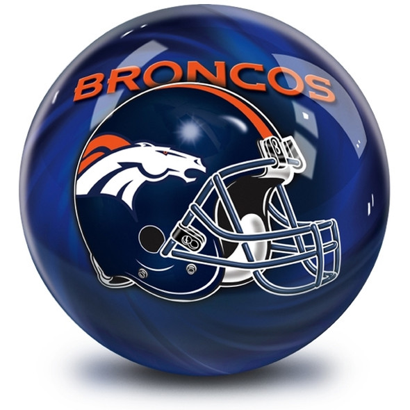 OTB NFL Denver Broncos Helmet Swirl Bowling Ball