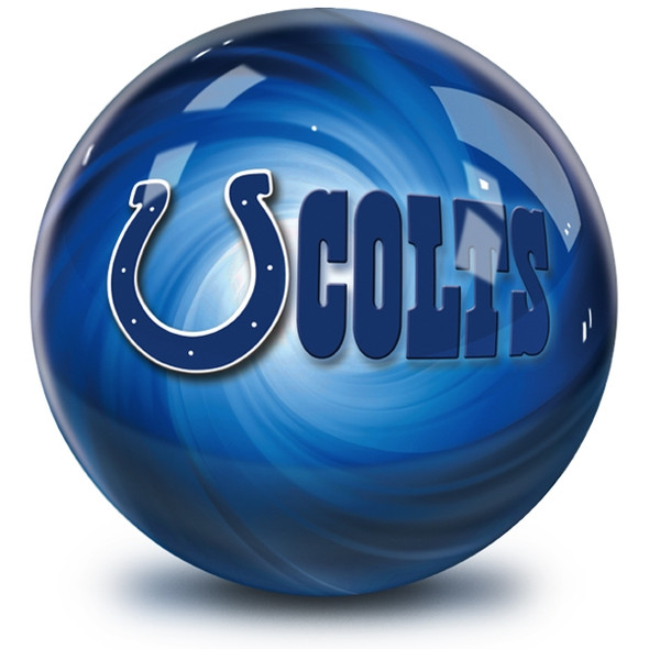 OTB NFL Indianapolis Colts Helmet Swirl Bowling Ball