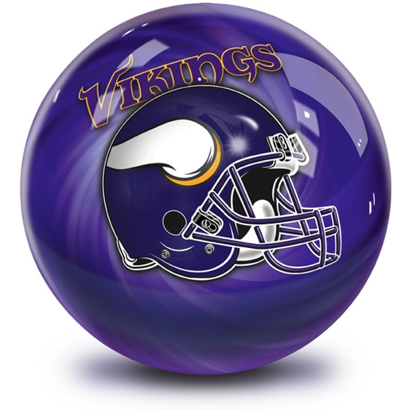OTB NFL Minnesota Vikings Helmet Swirl Bowling Ball
