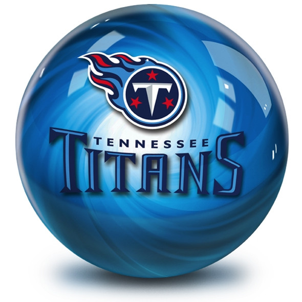 OTB NFL Tennessee Titans Helmet Swirl Bowling Ball