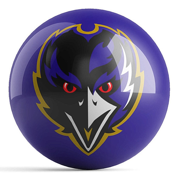 OTB NFL Baltimore Ravens Team Logo Bowling Ball