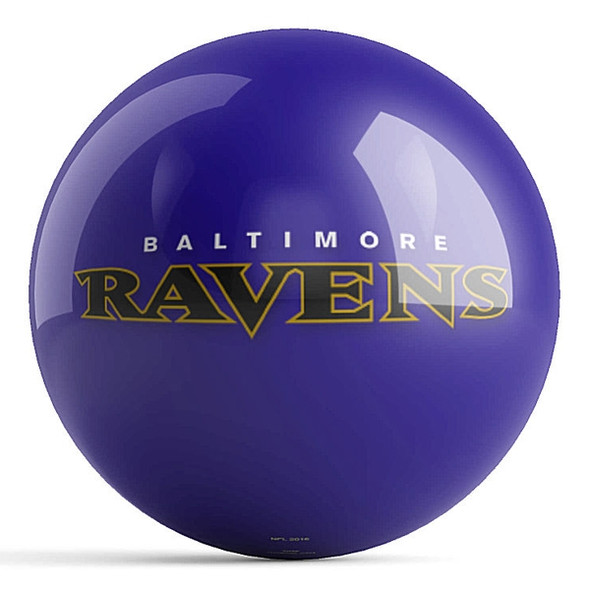 OTB NFL Baltimore Ravens Team Logo Bowling Ball