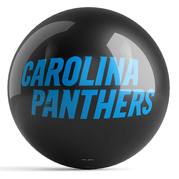 OTB NFL Carolina Panthers Team Logo Bowling Ball
