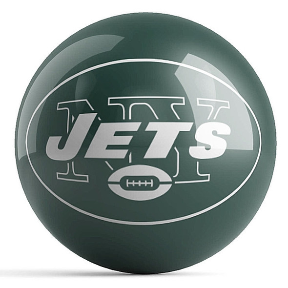 OTB NFL New York Jets Team Logo Bowling Ball