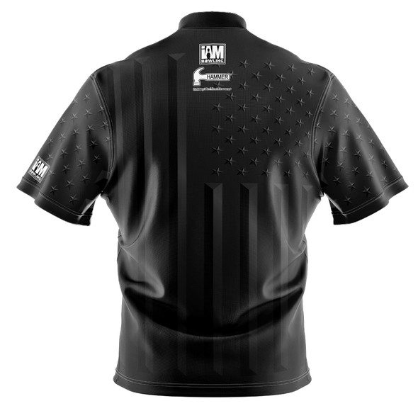READY-2-SHIP Hammer Black American Flag Bowling Jersey