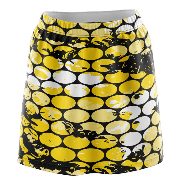 Yellow Bubblegrid Skirt