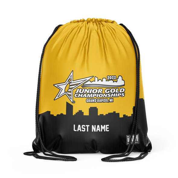 Jr Gold 2022 Official DS Bowling Drawstring Backpack - JG066-DB