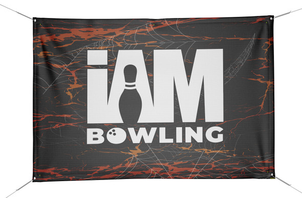 Orange Spider Web Banner