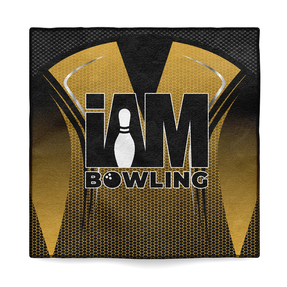 Black & Gold Honeycomb Microfiber Towel