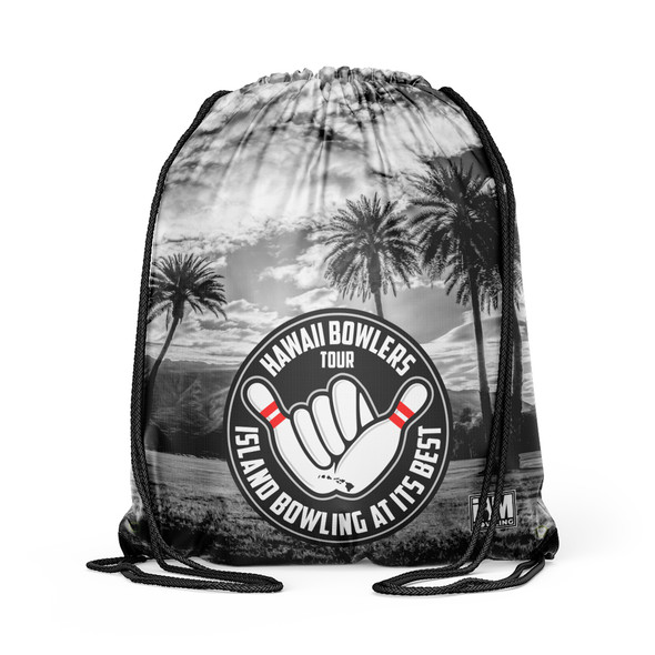 Official HBT Monochrome King of the Islands Bowling Drawstring Backpack