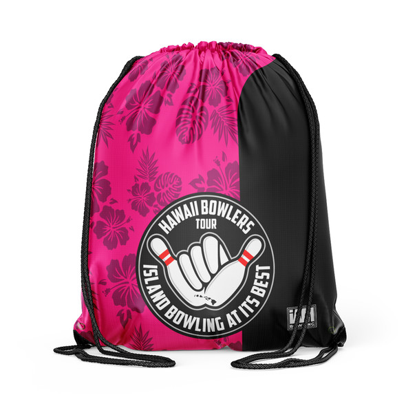 Official HBT Island Petals Bowling Drawstring Backpack
