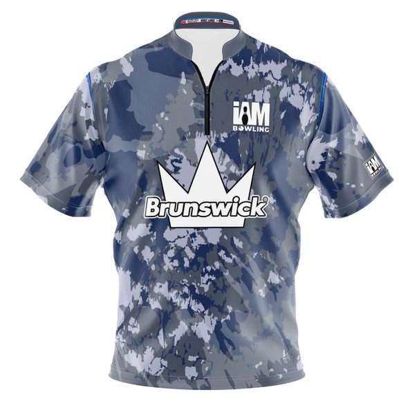 READY-2-SHIP Brunswick Crown Navy Camo Bowling Jersey