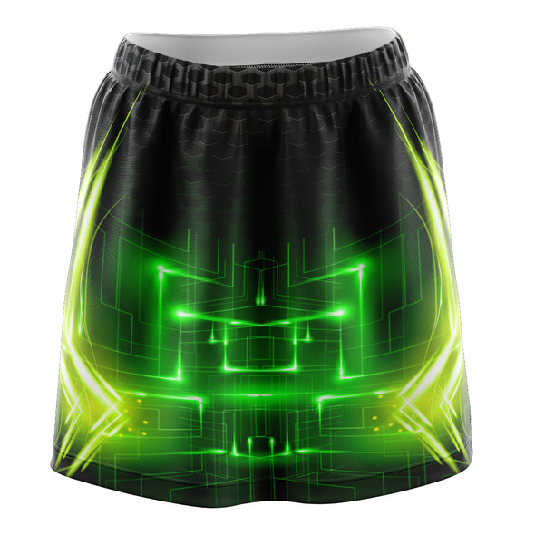 Green Neon Matrix Skirt