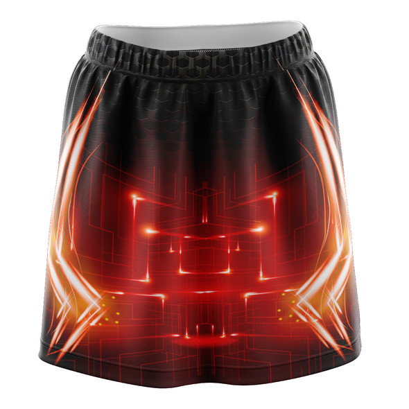 Red Neon Matrix Skirt