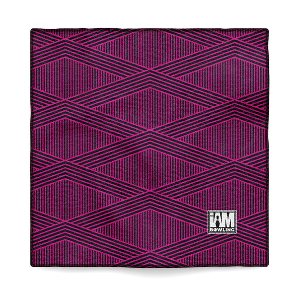 Small Logo Pink Prism Microfiber Towel