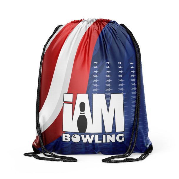 Patriotic Whirl Drawstring Backpack
