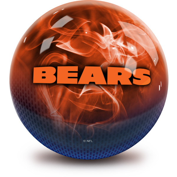 OTB NFL Chicago Bears On Fire Bowling Ball