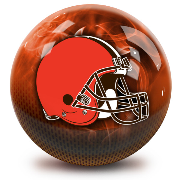 OTB NFL Cleveland Browns On Fire Bowling Ball