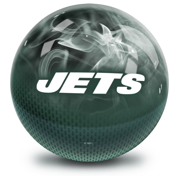 OTB NFL New York Jets On Fire Bowling Ball