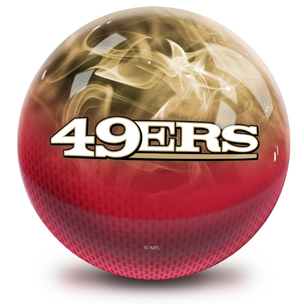 OTB NFL San Francisco 49ers On Fire Bowling Ball