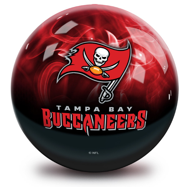OTB NFL Tampa Bay Buccaneers On Fire Bowling Ball