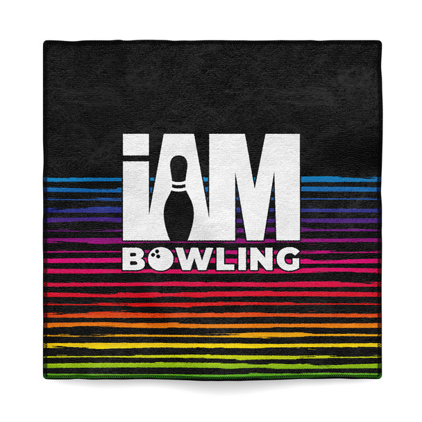 Rainbow Stripes Microfiber Towel