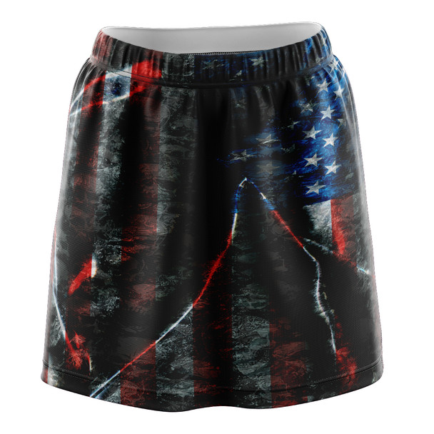 Old Glory Skulls Skirt