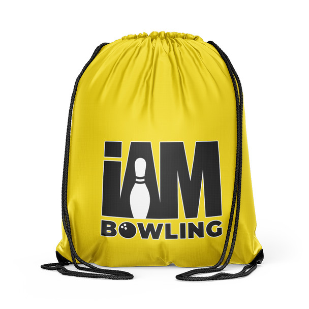 Solid Yellow Drawstring Backpack