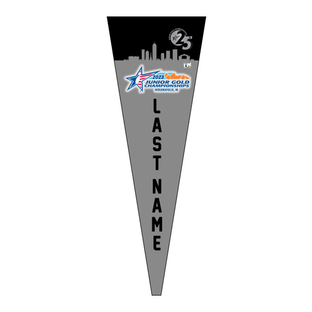Jr Gold 2023 Official DS Bowling Pennant - JG095