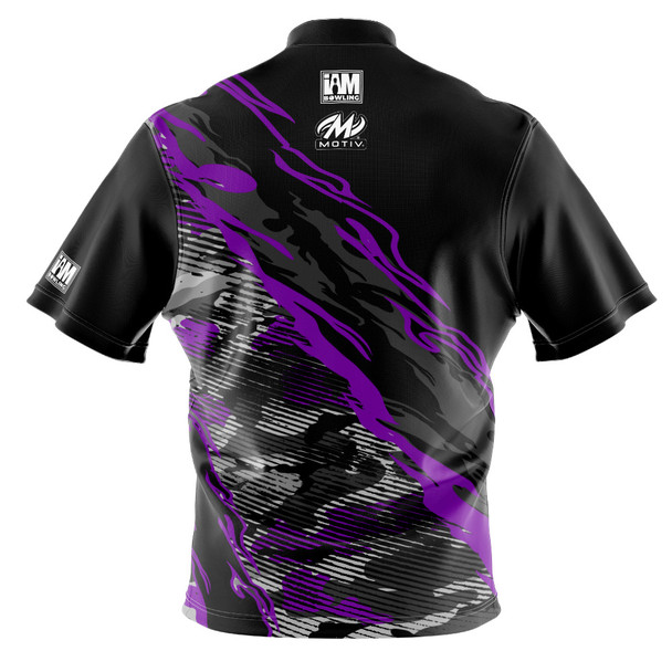 READY-2-SHIP MOTIV "M" Violet Camouflage Bowling Jersey