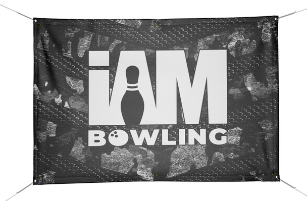 Gray Hex Camouflage Banner