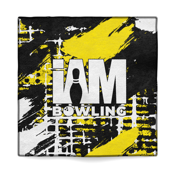 Yellow Urban Splatter Microfiber Towel