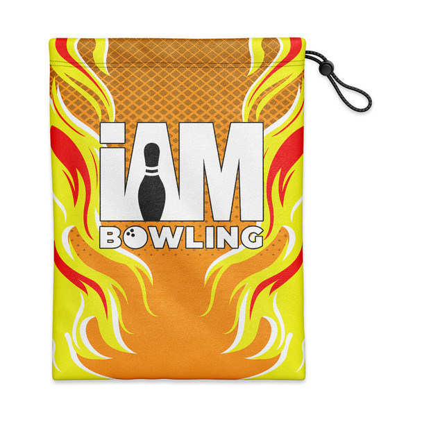 Orange & Yellow Retro Flames Shoe Bag