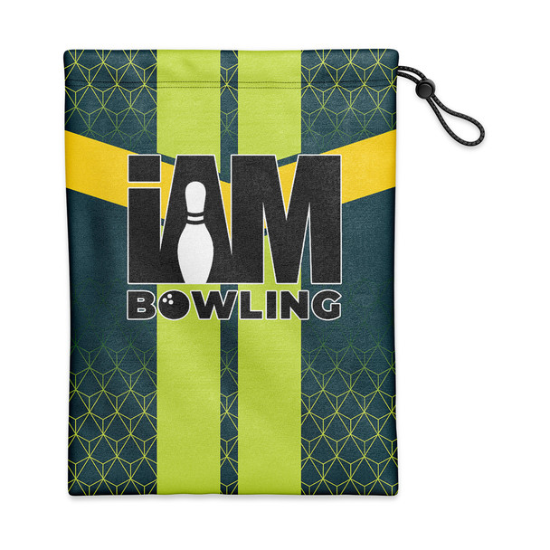 Green Striped Hex Shoe Bag