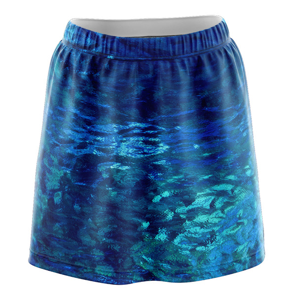 Shimmering Aqua Skirt