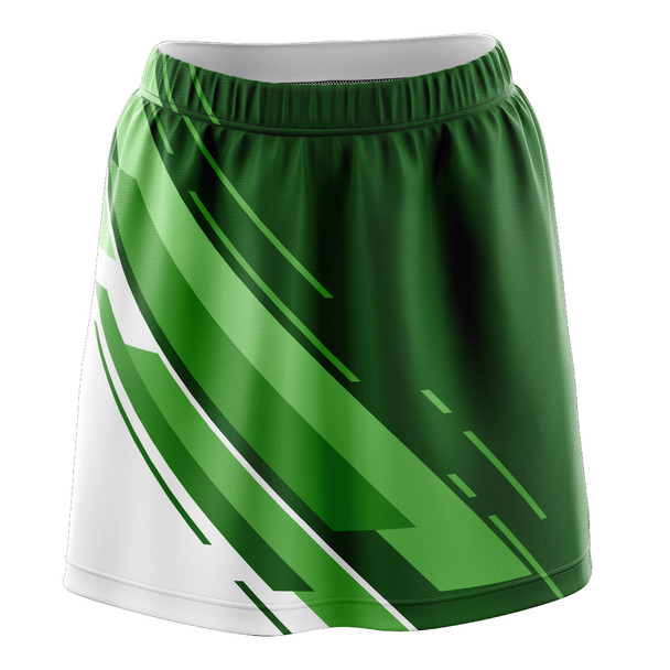 Green Stripe Flair Skirt