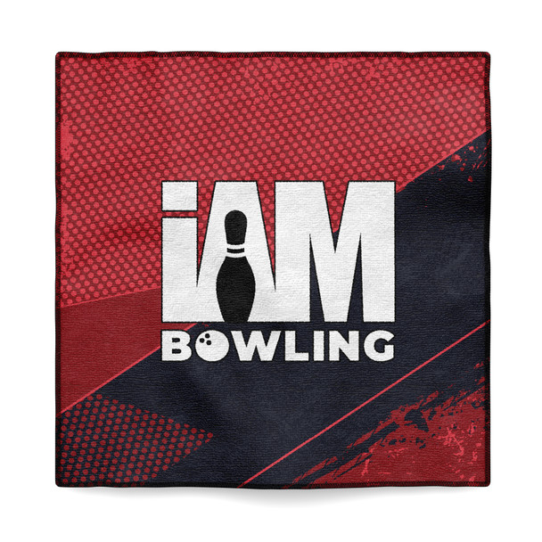 Black & Red Incision Microfiber Towel