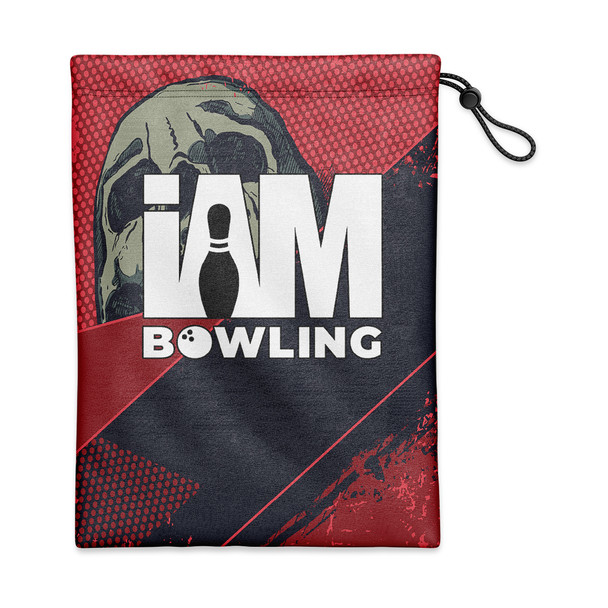 Black Skull Slash Shoe Bag