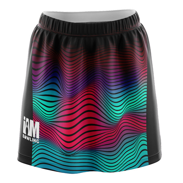 Wavy Colored Ripples Skirt