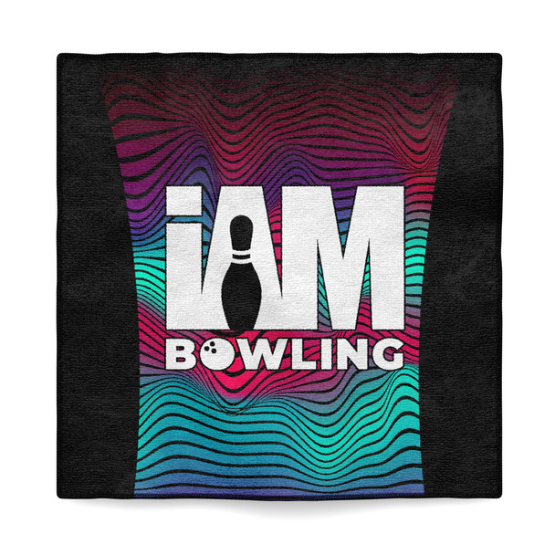 Wavy Colored Ripples Microfiber Towel